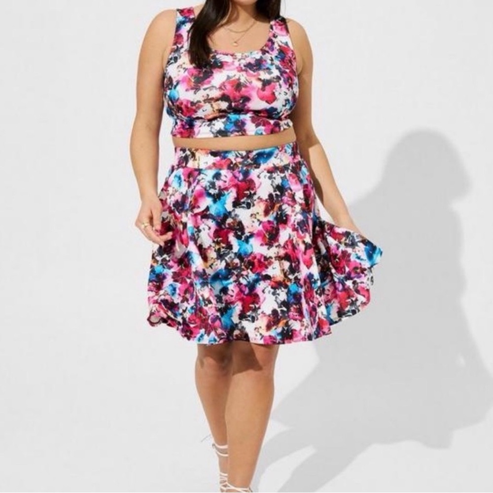 Torrid Floral Print Women's Skirt Set - Plus size 2